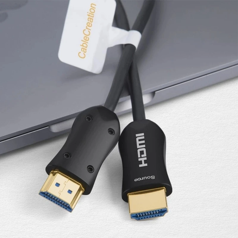 

HDMI optical fiber cable 20 feet 4K@60Hz HDMI 2.0 optical fiber long cable high speed slim HDMI cable supports 18Gbps