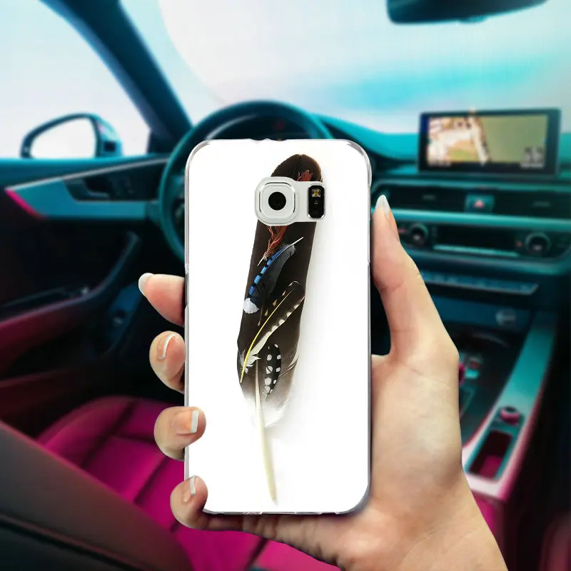 Slim Silicone Soft TPU Mobile Phone Cases for Samsung Galaxy Note 2 3 4 5 8 S3 S4 S5 Mini S6 S7 S8 S9 Edge Plus Feather Pen Diy | Мобильные