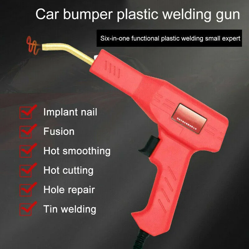 

50W Hot Stapler Machine Handy Plastic Welder Garage Tools Repairing Kits Set Plastic Welder Garage Tool Repair Set