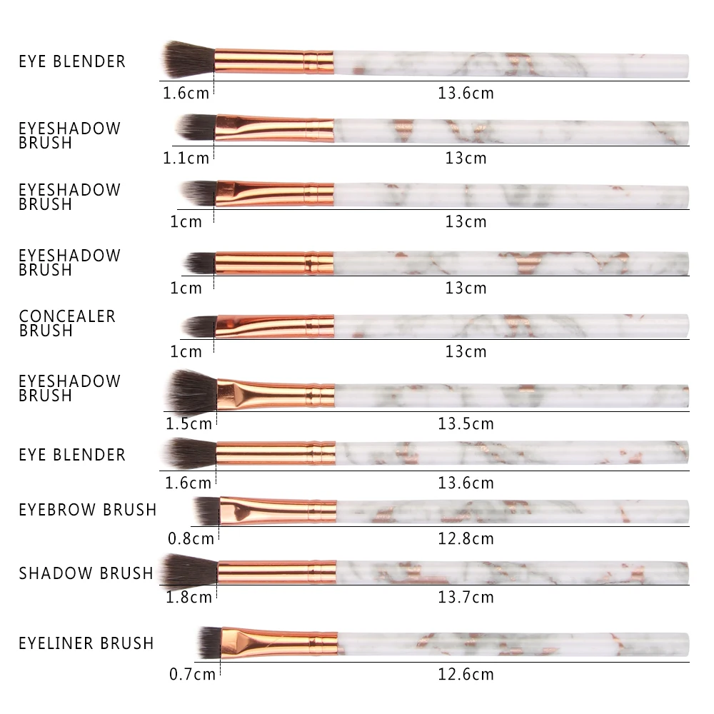 

MAANGE Multifunctional 5/7/10pcs Marbling Makeup Brushes Set Eyeshadow Eyeliner Concealer Brush set Mini Make Up Brush Tool Kit