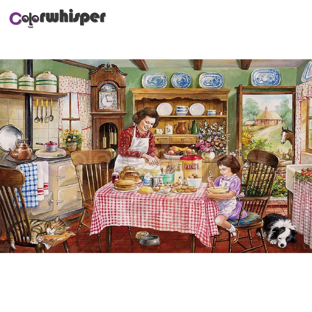 Алмазная живопись Z270 полноразмерная/круглая картина из страз кухонная вышивка 5D