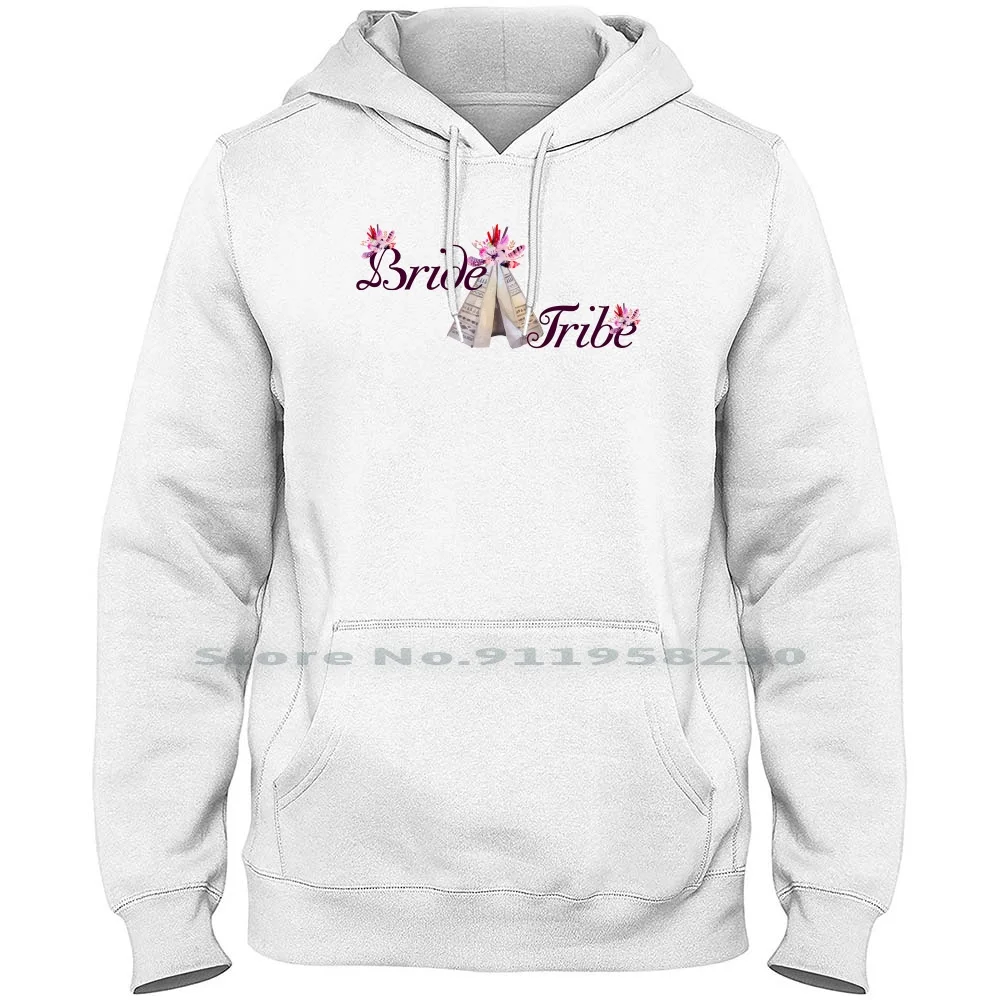 Надпись Bride Tribe для мужчин женщин свитер с капюшоном 6XL большие размеры хлопок
