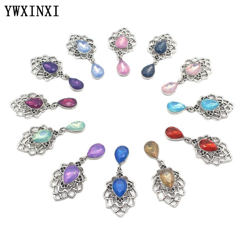 10 шт. брошь из сплава в виде капли воды