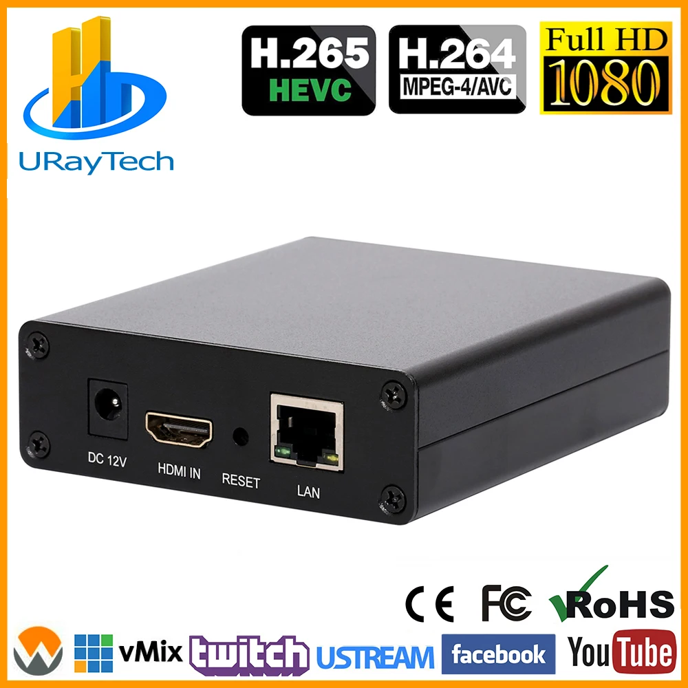 DHL H.264 видео кодер Поддержка HDCP HDMI к IP живое потоковое кодер оборудование для IPTV RTMP RTSP HLS UDP стример