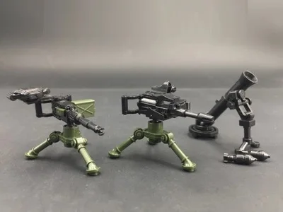 Middle East Series NSV Heavy Machine Gun Weapons Swat Military Playmobil Figures Original DIY Building Blocks Bricks Mini Toys | Игрушки и