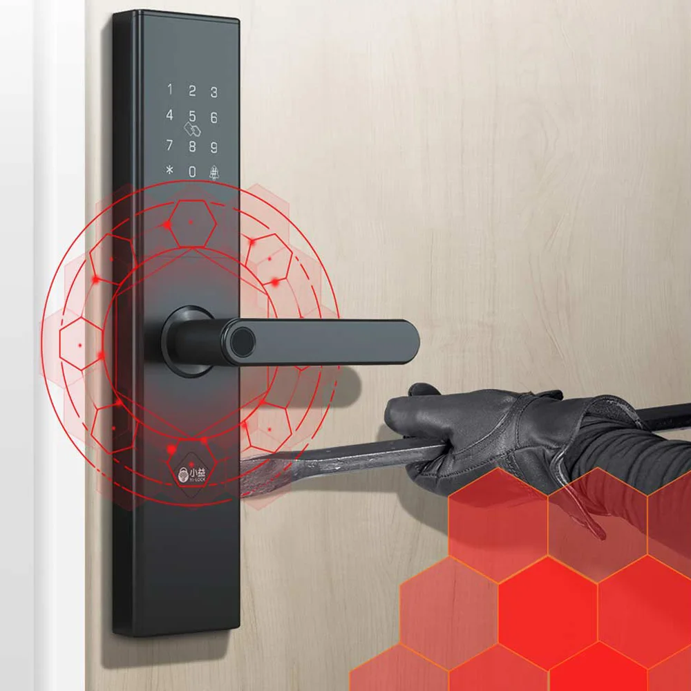 Yi-LOCK биометрический дверной замок отпечатков пальцев интеллектуальный электронный замок отпечатков пальцев \ пароль \ Bluetooth \ RFID \ приложение дистанционного разблокирования