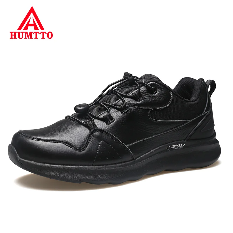 HUMTTO Fashion Men Shoes Sneakers Breathable Running Shoes for Mens Luxury Designer Brand Black Leather Walking Casual Shoe Male