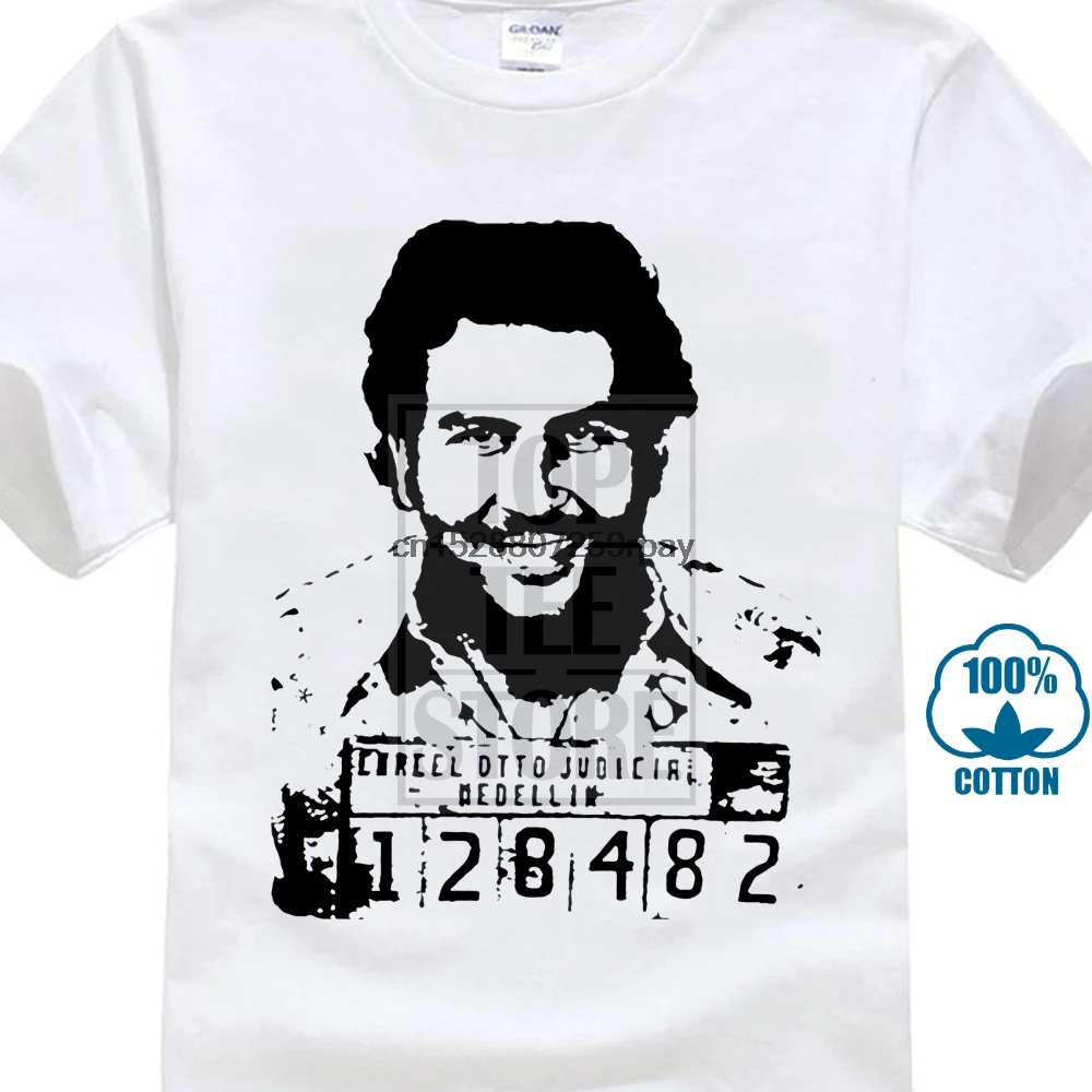 

Printed Round Men Tshirt Cheap Price Pablo Escobar Drug Lord Adults Casual Tee Shirt