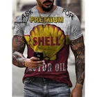 Новая футболка с цифровой 3d печатью, Мужская футболка, летние модные топы, футболка в стиле панк, Мужская искусственная одежда