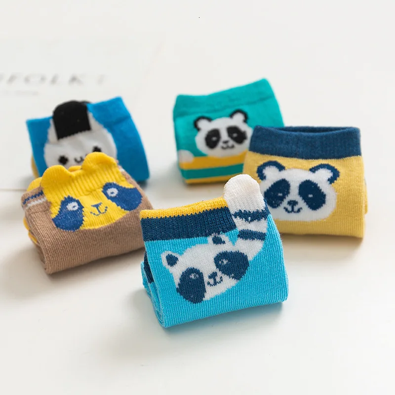 Детские носки для маленьких мальчиков и девочек красивые прямые с забавной