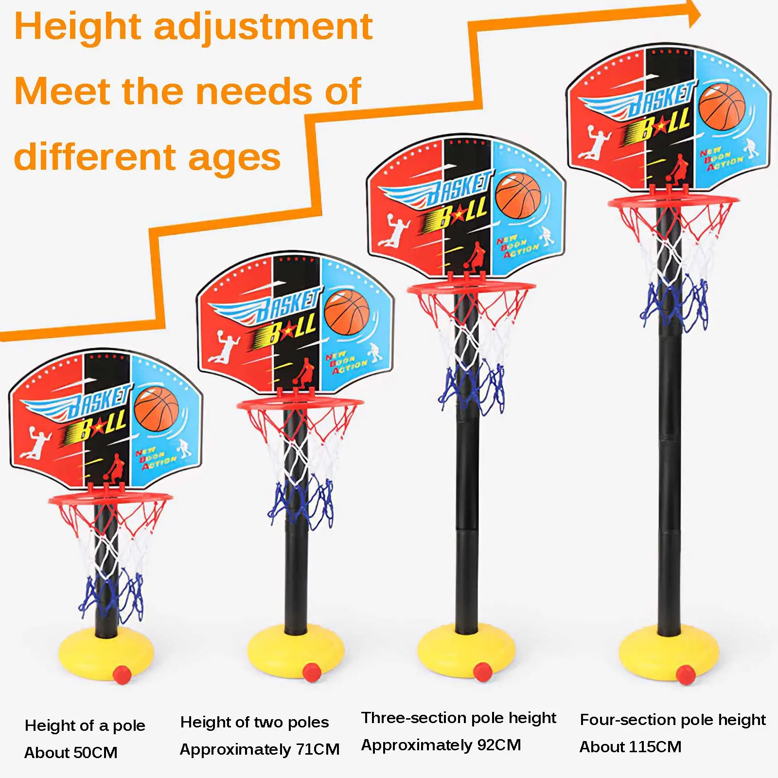 

Large Indoor Basketball Hoop Set Basketball Toy With Ball Basketball Toy Gift Board Family Games Gift For Teens Sport Activity