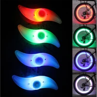 high quality bicycle spoke light cycling equipment willow leaves steel wire lamp decoration mountain road bike light accessories