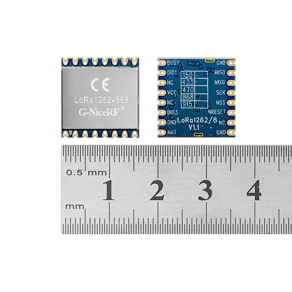 G NiceRF 10 шт. CE 868 МГц LoRa1262 SX1262 LoRa радиочастотный модуль 22dBm 160 МВт SPI 1.5ppm TCXO|Запасные