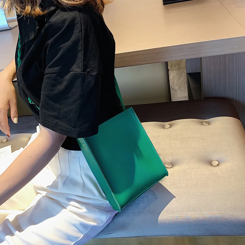 Модные женские мини-сумки-ведра 2019 Милая женская сумка через плечо на одно