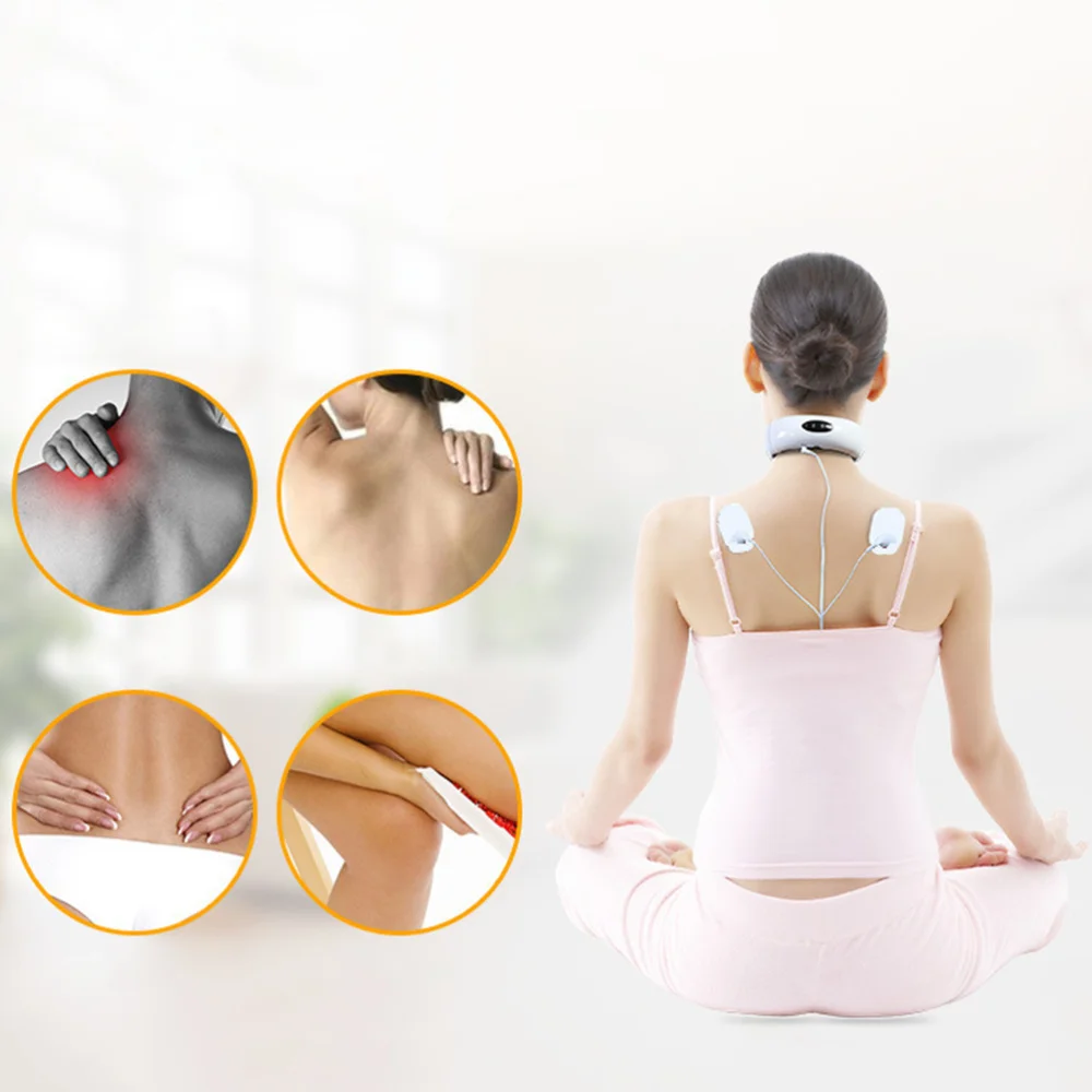 

Cervical Massager Neck Massager Electric Pulse to Relieve Cervical Pain Relieve Fatigue