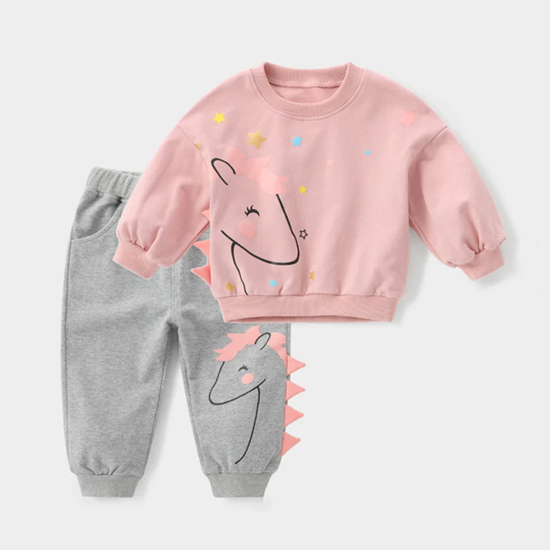 Melario/детская одежда Весенние комплекты одежды с героями мультфильмов для девочек