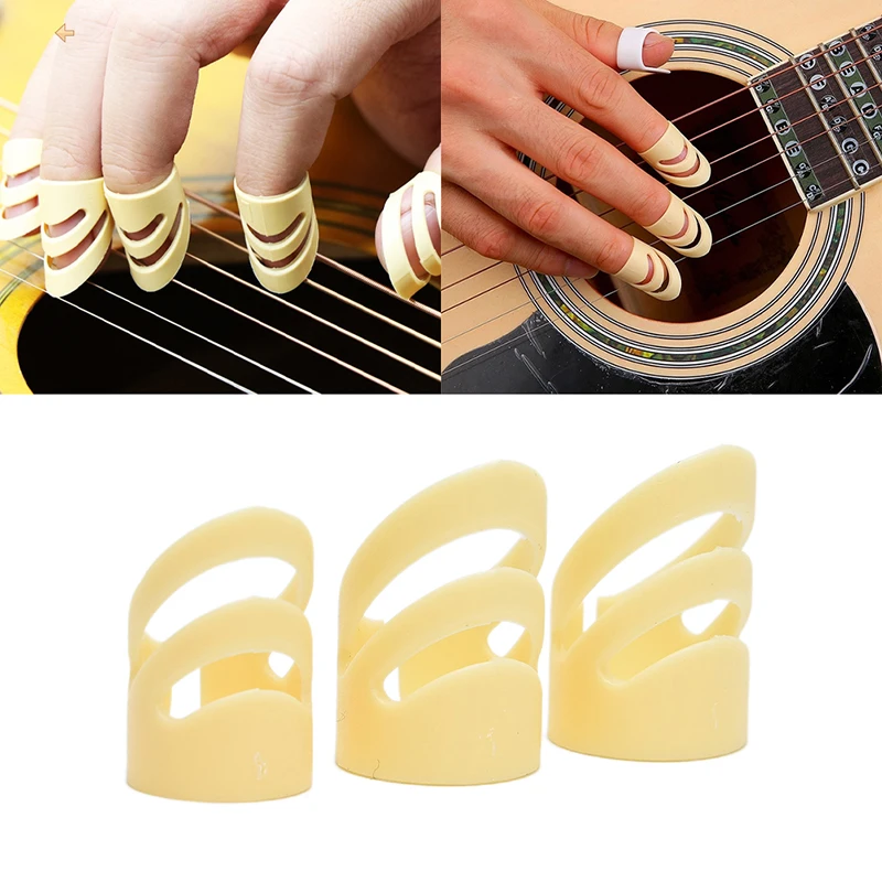 

3Pcs/Set Guitar Finger Picks Electric Guitar Stringed Instrument Pick Supplies
