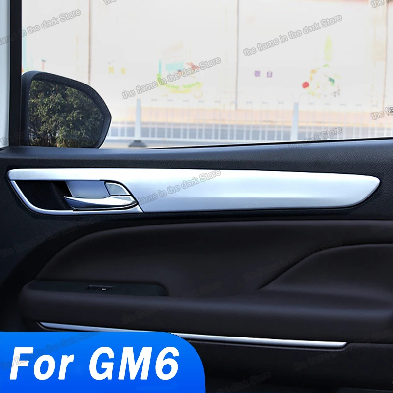 

Lsrtw2017 Car Interior Door Handle Board Panel Doors Bowl Trims for Trumpchi Gac Gm6 M6 2019 2020 2021 Accessories Auto Styling