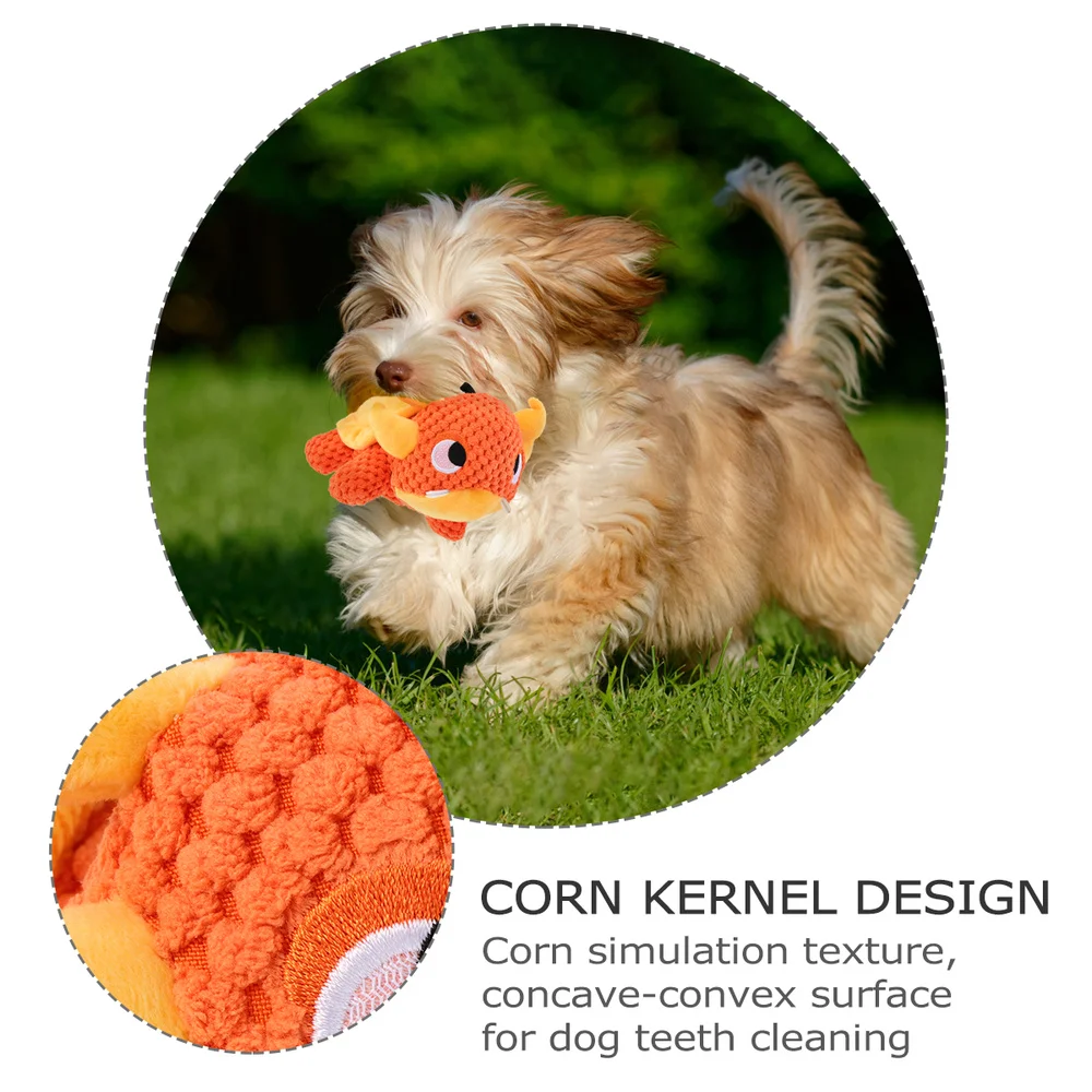 

Dog Chew Toy Dog Plush Toy Crab Shape Pet Squeaky Chewing Toy Pet Plaything