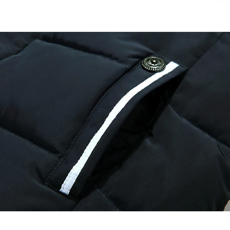 Мужские парки зимние теплые деловые повседневные Модные ветровки куртки толстые