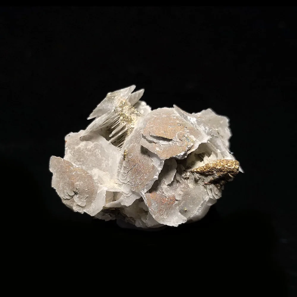 

36 г B1-1 Природный кальцит Пирит минеральные образца провинции Хунань, Китай (материк)