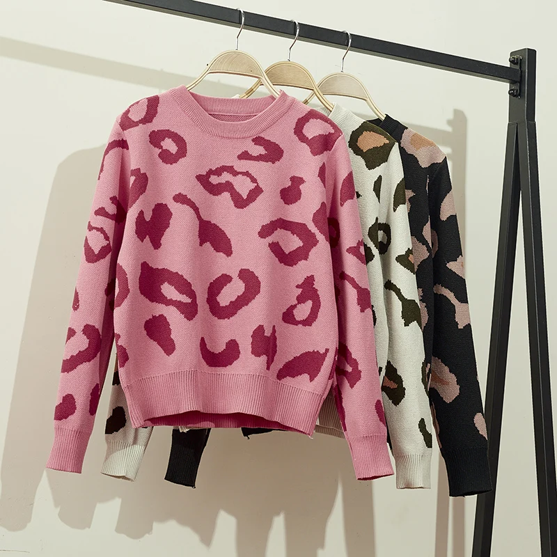 Женский свитер с длинным рукавом уличная одежда принтом в виде сердца и слона