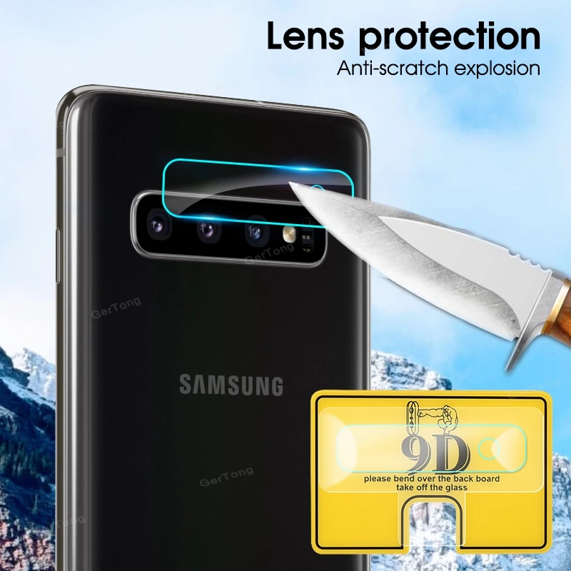 9D стекло для камеры samsung Galaxy S10 Plus 5G Note 10 Pro S9 S8 S10e 9 8 S7 Edge мягкая стеклянная пленка