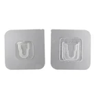 Крепкая прозрачная настенная вешалка-наклейка, водонепроницаемая клейкая стойка для тяжелой нагрузки, крючок из нержавеющей стали, наклейки для ванной комнаты