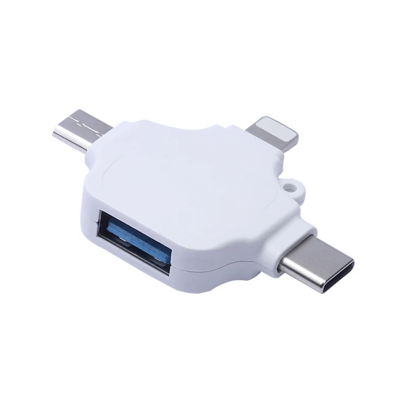 4в1 OTG USB адаптер для iPhone iPad IOS Android Type C 3 0 Micro Все в 1 кардридер подключение U