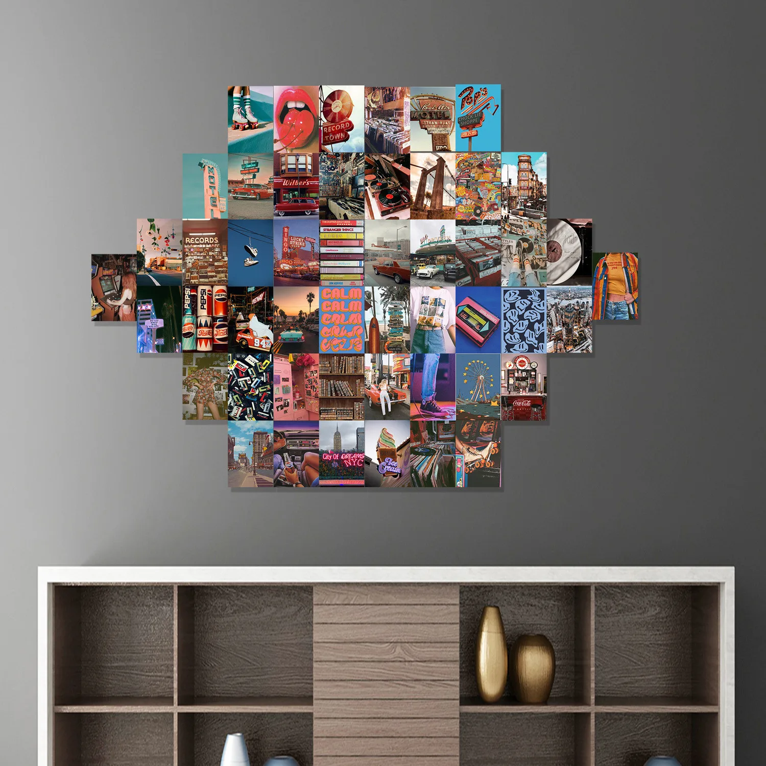 Креативная Настенная Наклейка s фон для украшения стен 50 комплектов гостиной