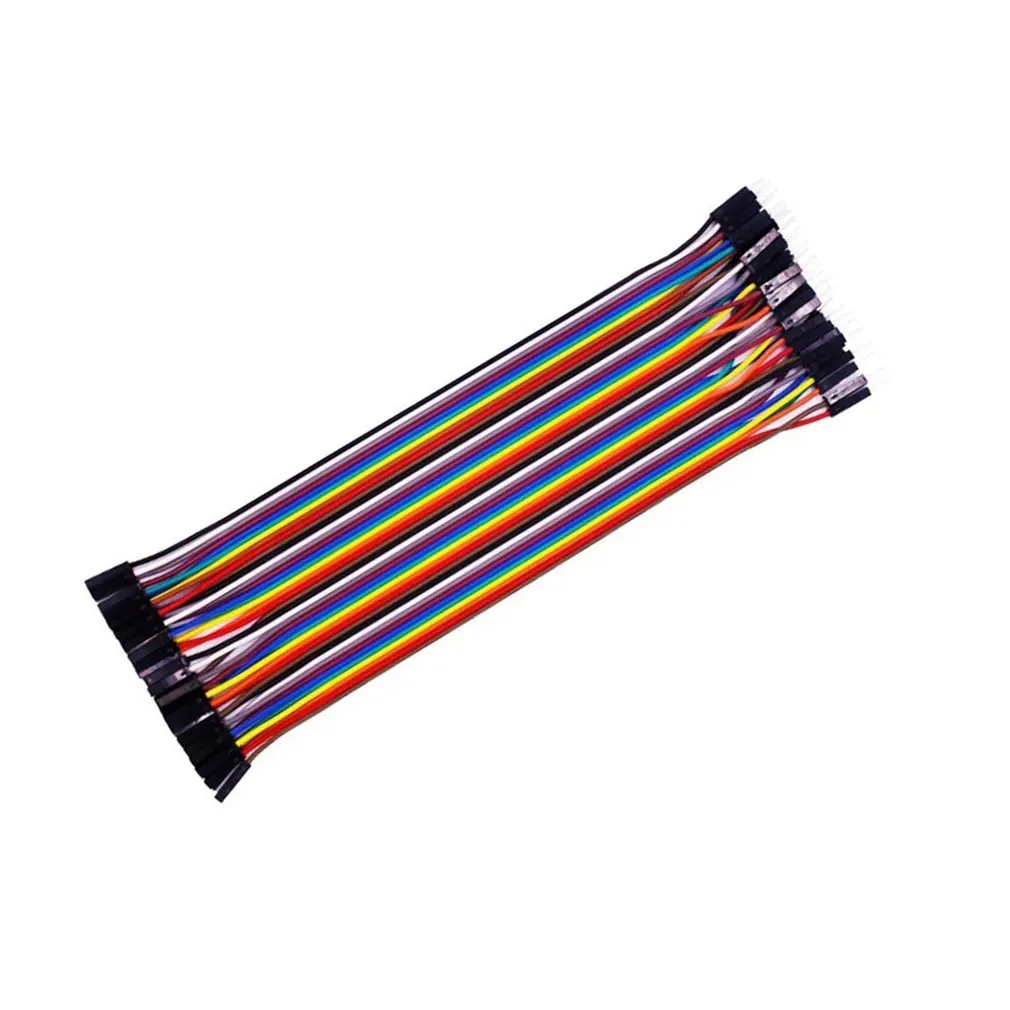 Сверхдлинный 40 шт./компл. ЦВЕТНОЙ кабель DuPont line 2 54 мм 1p штырьковый разъем папа