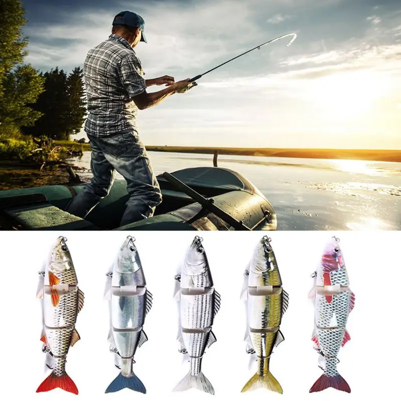 

Balight 1Pcs Lifelike Crankbait Multi Jointed Fishing Lure Hard Bait Hook Wobblers Lake Rive Ocean Fishing Artificial Bait