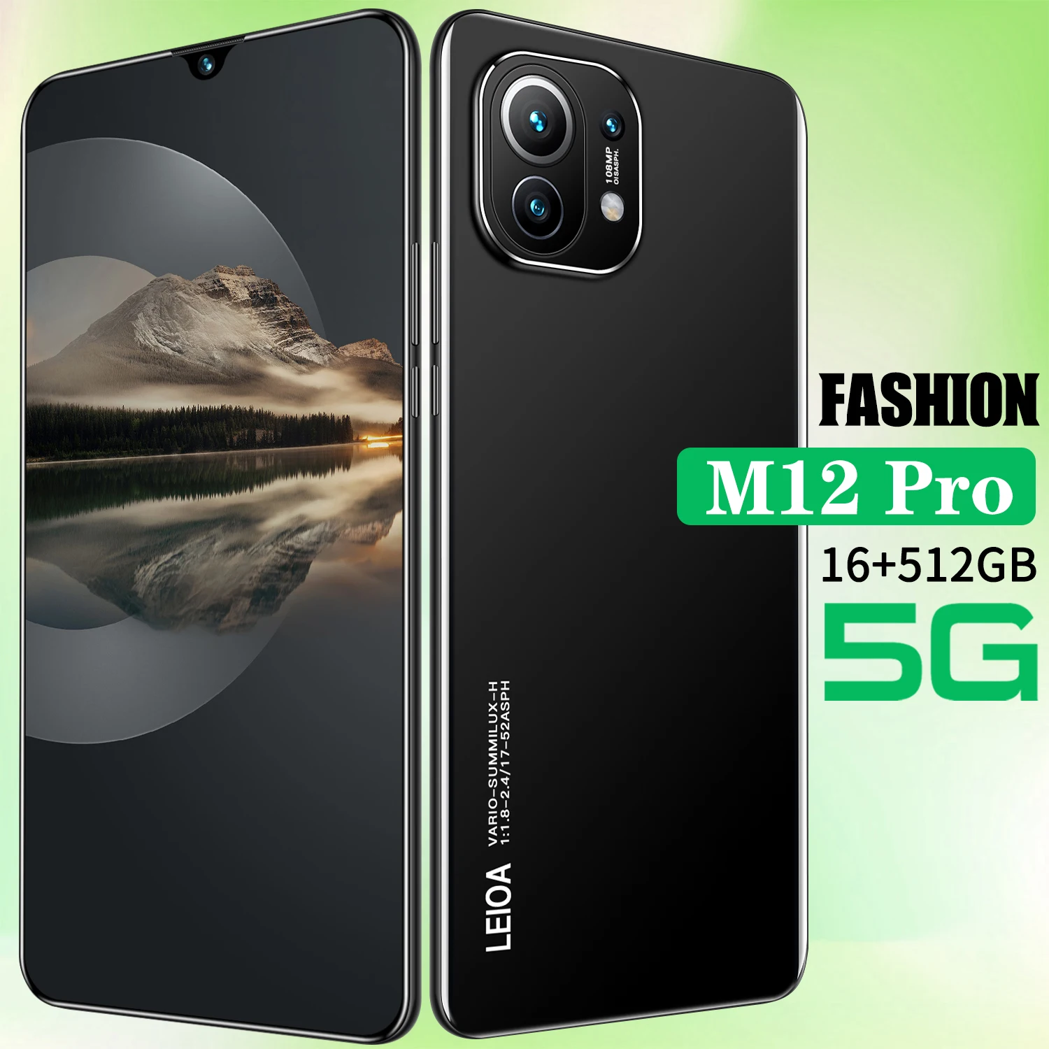 

Global Version M12 Pro 7.1Inch Smartphone 16G+512G ROM 6800mAh Large Battery Android Full Display Dual SIM 4G/5G Call Phone