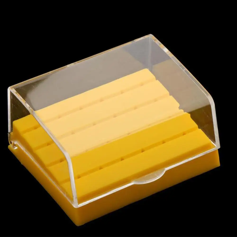 

1 PC 24 Holes Hot Sale Plastic Dental Bur Holder Disinfection Case Equipment Blue/White Dentist Block Lab Products Box Z5B9
