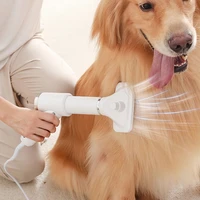 portable 2 in 1 dog hair dryer home puppy grooming comb brush fur blower adjustable speed temperature low noise pet products