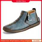 Мужские Теплые Ботинки Martin на молнии, с бархатной подкладкой