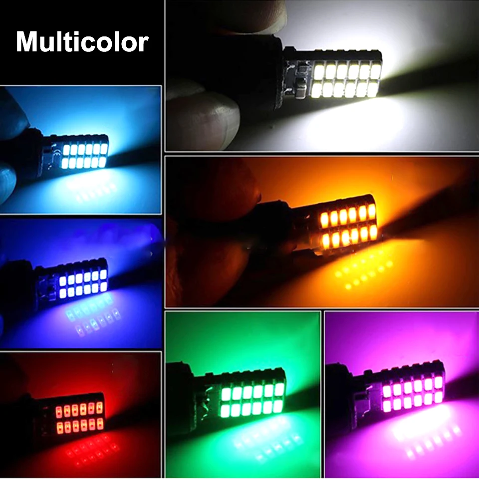 

ANMINGPU 10x Signal Lamp T10 Led W5W 4014SMD W5W LED Bulbs 194 501 168 Auto Car Clearance Light Interior Lights Dome Lights 12V