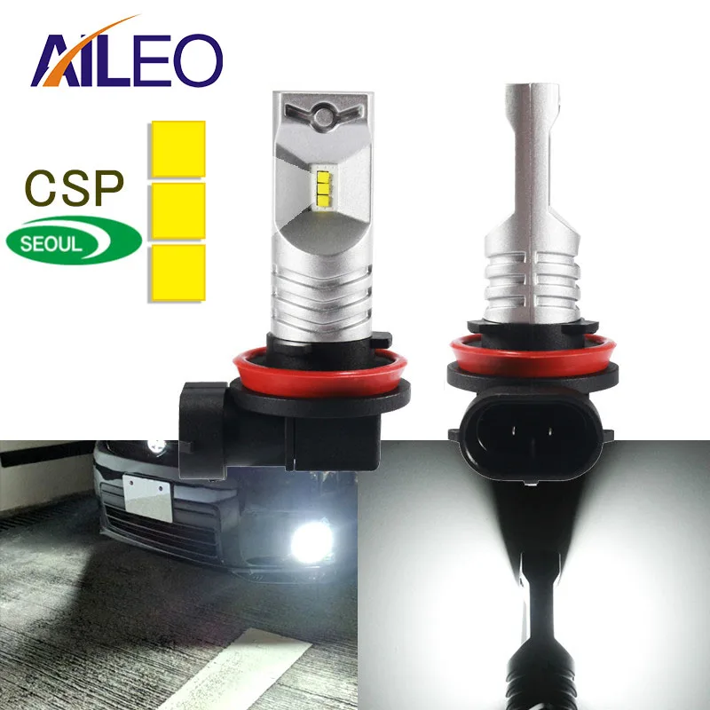 

AILEO H11 LED H8 led H16 H10 9145 Car Lights 9005 12V hb3 auto 9006 hb4 h9 Car Fog lamp Bulbs CSP Y19 3600LM 24V