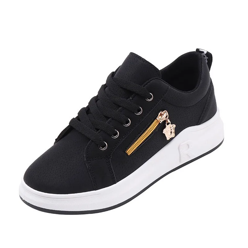 Женские кроссовки обувь из искусственной кожи на плоской платформе женская