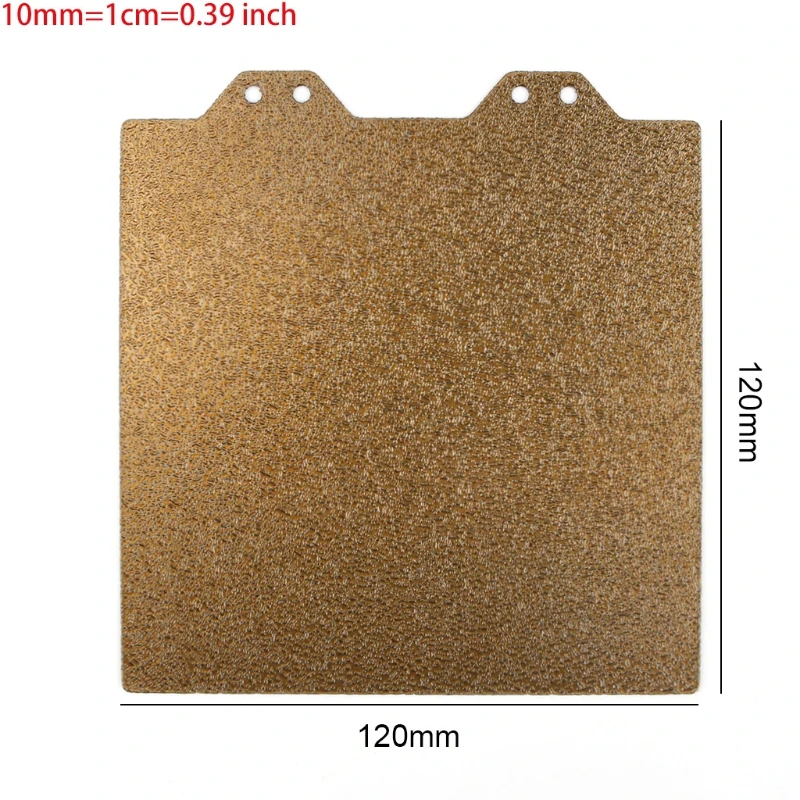 

12cmX12cm Steel Sheet 3D Printer Heat Bed Accessories Double Sided Textured Powder Coated Steel Sheet for Voron V0