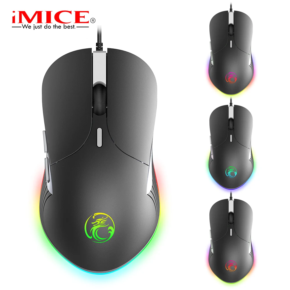 Imice X6 макро программирующая мышь Проводная игровая USB компьютерная геймер 3200/6400 DPI