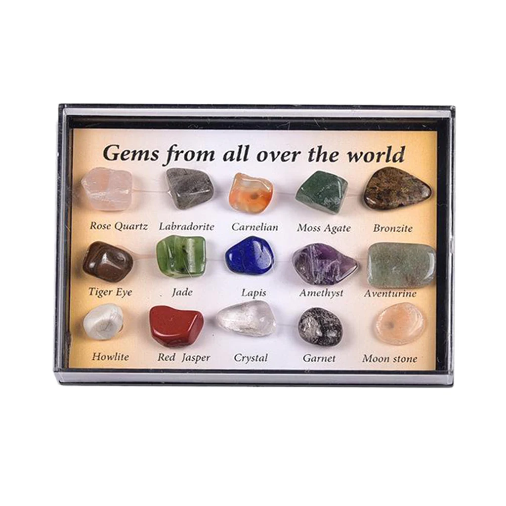 

15 Pieces Rock and Mineral Educational Collection & Deluxe Collection Box