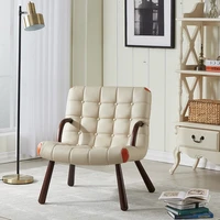 solid wood single chair single bedroom sofa furniture armchair
