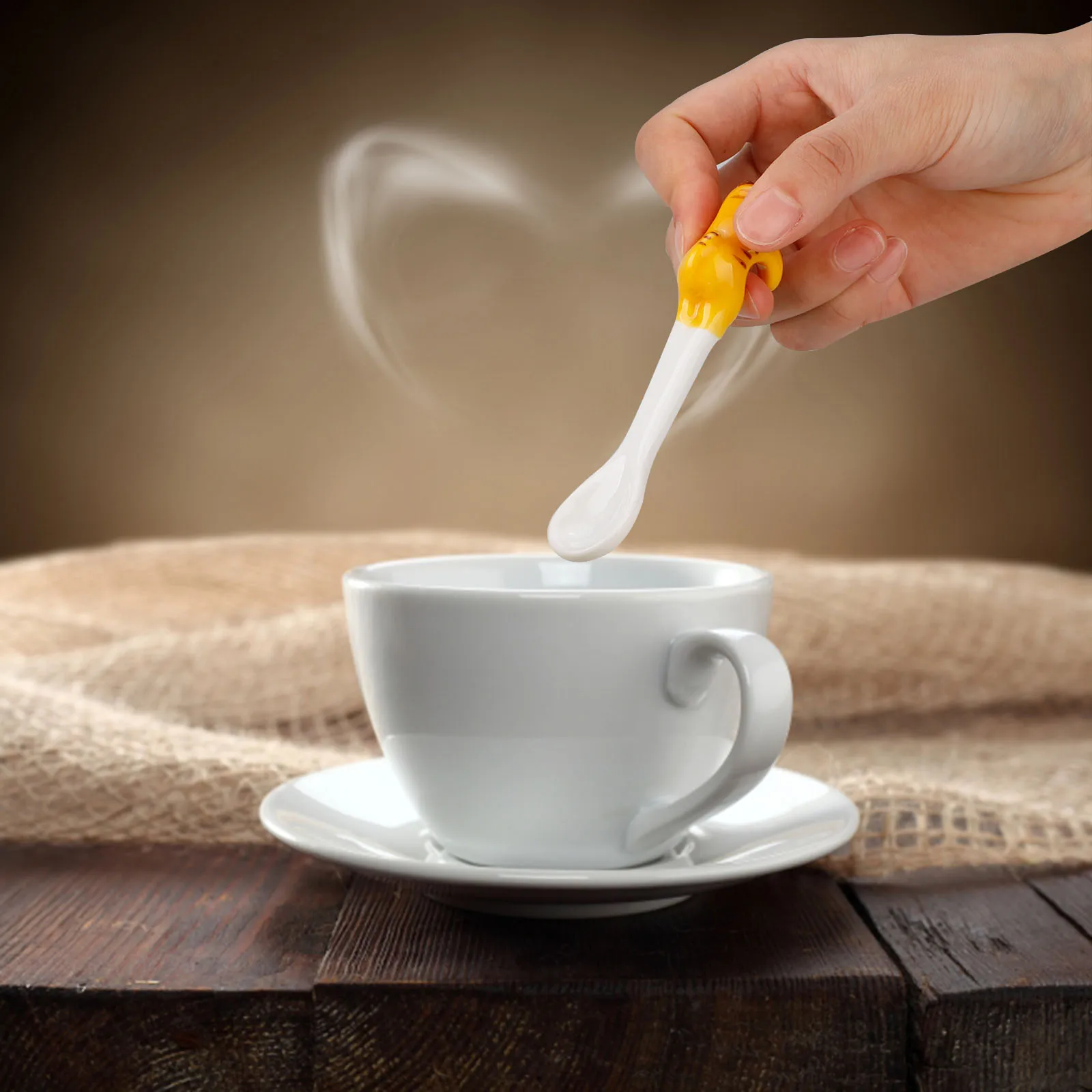

5PCS Cute pet Coffee&Tea Spoon Mini Long Handle Creative Spoon Drinking Tools Kitchen Gadget Tableware Spoon Kids Birthday Gift