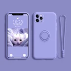 Чехол с кольцом-держателем для iPhone 12 11 Pro Max XR X XS 8 7 6S 6 Plus SE 2020, Роскошный мини-держатель, магнитный мягкий чехол с ремешком