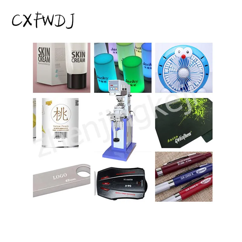 

SYD-125-100 Ink Pneumatic Pad Printing Machine Pneumatic Production Date Coding Machine Inkjet Printer Printing Machine