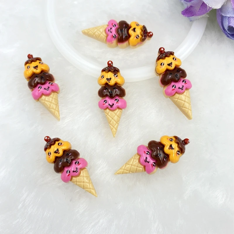 10 шт./лот новые миниатюрные прекрасные кабошоны из смолы с плоской задней