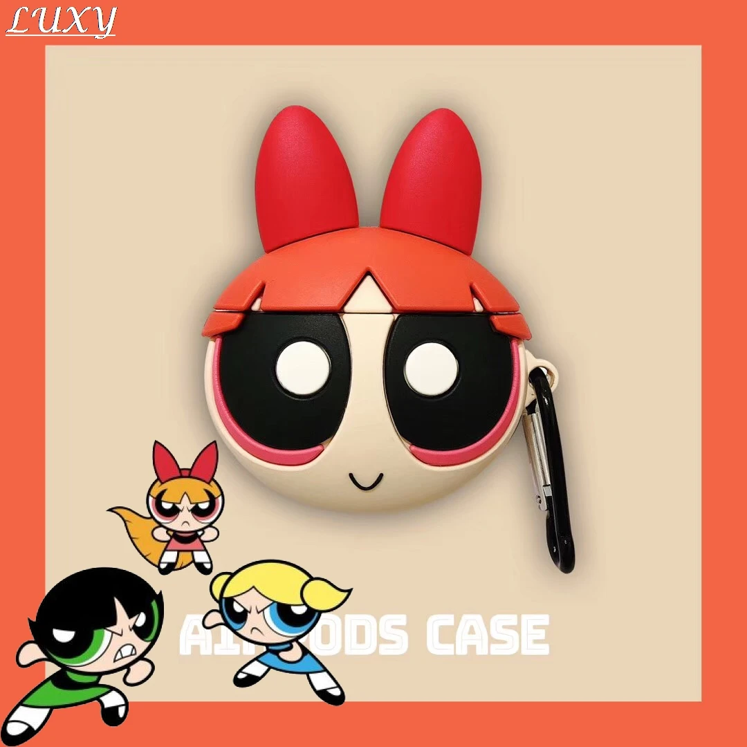 Симпатичные Powerpuff девушки полицейские INS наушники чехол для Apple AirPods беспроводной