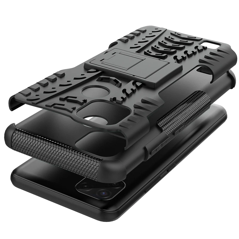 for oppo realme c21 case robot colourful silicone shell coque rubber hard protector case for realme c21 cover for realme c20 c21 free global shipping