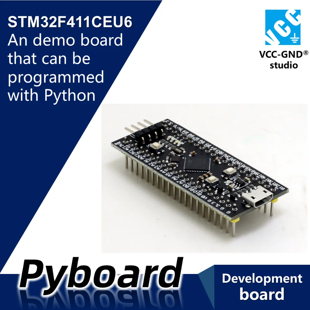 Микропитон pyboard v1.1 mini V1.1 PYBmini STM32F411CEU6 dev board demo core Module Cortex M4 Python|Демонстрационные